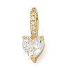 Brass Micro Pave Cubic Zirconia Pendants KK-U050-03G-02-1