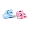 Baking Paint Alloy Beads X-PALLOY-T090-71-2