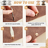 40Sets 4 Colors Alloy Screw Clasps BUTT-PH0001-30A-4