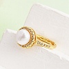 Adjustable Brass Micro Pave Cubic Zirconia Finger Rings CU-CBABA66-06G-3