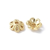 Flower Brass Bead Caps KK-F892-34G-01-1