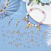 300Pcs 3 Styles Triangle 304 Stainless Steel Rings STAS-BBC0007-51-3
