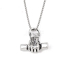 Zinc Alloy Pendant Necklaces NJEW-M211-14D-ASP-1