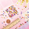 400Pcs 10 Colors Baking Paint Zinc Alloy Open Jump Rings FIND-SC0005-47-3