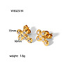 Vintage Cross Stainless Steel Rhinestones Stud Earrings Set for Women UH6931-2-1