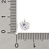 925 Sterling Silver Micro Pave Cubic Zirconia Pendants STER-Q002-02D-3