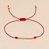 Handmade Glass Seed Bead Braided Bead Bracelets IA9364-3
