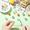 18Pcs 6 Colors UV Plating Acrylic Beads MACR-CJ0002-35-5
