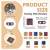 45G 9 Colors 2-Hole Baking Paint Glass Seed Beads SEED-TA0001-71-4