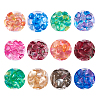 Craftdady 240Pcs 12 Color Transparent Glass Cabochons GGLA-CD0001-10-10