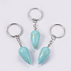 Synthetic Turquoise Keychain KEYC-P041-B03-1