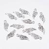 Tibetan Style Zinc Alloy Wing Pendants TIBEP-R334-382AS-RS-1