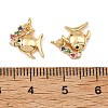 SHEGRACE Brass Colorful Cubic Zirconia Charms XGRQ3P648-591G-3