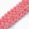 Natural Rhodochrosite Beads Strands G-R482-05-10mm-1