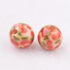 Spray Painted Resin Beads GLAA-F049-A24-2