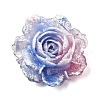 Two Tone Opaque Resin & Glitter Powder Cabochons RE-CBA7537-04F-1