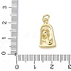 Brass with Rhinestone Pendants KK-CBAD872-01G-11-3