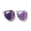 Natural Amethyst Pendants G-K371-02P-04-1