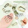 8Pcs 4 Colors Zinc Alloy Lobster Claw Clasps FIND-WR0004-55-2