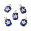 Brass Micro Pave Cubic Zirconia Pendants KK-E068-VB444-1-2