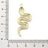 Snake Shape Alloy Rhinestone Pendants PALLOY-Q030-01A-3