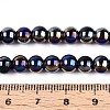 Electroplate Opaque Glass Beads Strands GLAA-T032-P6mm-AB01-4