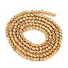Electroplated Synthetic Non-magnetic Hematite Beads Strands G-H027-B01-01-3