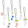 Lily of the Valley Acrylic Mobile Straps HJEW-AB00627-1