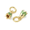 Brass Enamel Charms KK-P290-25G-2