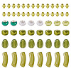 90Pcs 5 Styles Mixed Shapes Imitation Gemstone Acrylic Beads OACR-TA0004-68-3