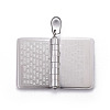 304 Stainless Steel Book Pendants for Teachers' Day STAS-P235-10P-6
