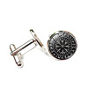 Alloy Enamel Compass Cufflinks PW-WG42FEF-01-1