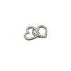 20Pcs Zinc Alloy Rhinestone Spring Gate Rings FIND-SP0004-36P-1