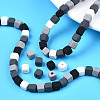 Handmade Polymer Clay Beads Strands CLAY-S092-76A-8
