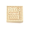 Golden Tone Wax Seal Brass Stamp Heads AJEW-U008-02G-08-2