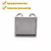 Tarnish Resistant 201 Stainless Steel Cuff Pad Ring Settings STAS-S080-041E-P-2