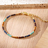 Natural Imperial Jasper & Synthetic Turquoise Beaded Bracelets for Women LS-CX4313-4