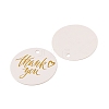 100Pcs Hot Stamping Paper Thank You Printed Gift Tags CDIS-H007-05-2