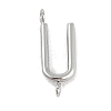 304 Stainless Steel Letter Connector Charms LS-STAS-M108-01P-21-1