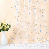3D Flower Milk Fiber Embroidery Fabric AJEW-WH20006-241A-3