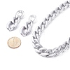 CCB Plastic& Acrylic Curb Chain Necklace & Dangle Stud Earrings SJEW-JS01233-02-8