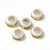 Rack Plating Brass Cubic Zirconia Beads KK-C007-15G-02-2