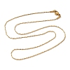 Ion Plating(IP) 304 Stainless Steel Serpentine Chain Necklaces NJEW-L173-025G-2