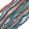 Synthetic Mixed Gemstone Beads Strands G-F591-21-2