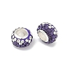 Alloy Rhinestone Clay Pave Beads ALRI-D300-02S-03-2