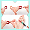 WADORN 400Pcs 10 Colors Acrylic Linking Rings OACR-WR0001-01-3
