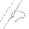 Luminous Alloy Locket Pendant Necklaces NJEW-F284-06B-5