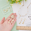 12Pcs 2 Styles Brass Enamel Pendants KK-AR0004-70-3