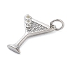 Rack Plating Brass Micro Pave Cubic Zirconia Pendants LS-KK-NH0003-02P-2