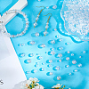 1000Pcs 4 Styles Transparent Acrylic Beads MACR-PA0001-02-3